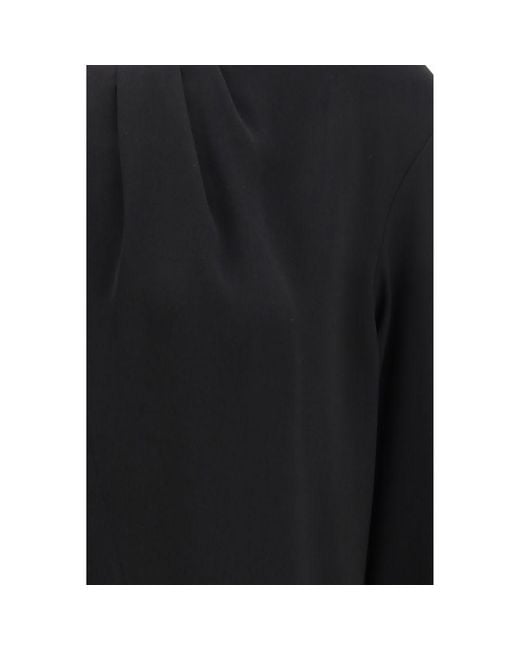 Max Mara Black Triacetate Blouse
