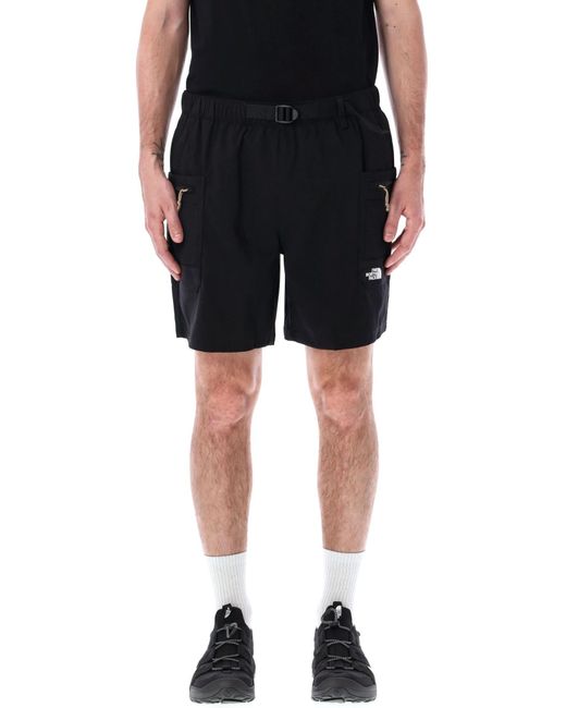 The North Face Black Ripstop Belted Cargo Short for men
