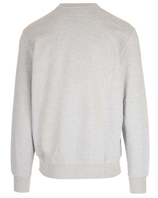 Alexander McQueen Gray Grey Sweatshirt With Graffiti Logo for men