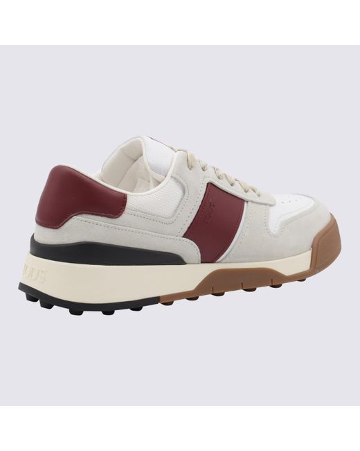 Tod's Pink White And Brown Leather Sneakers for men