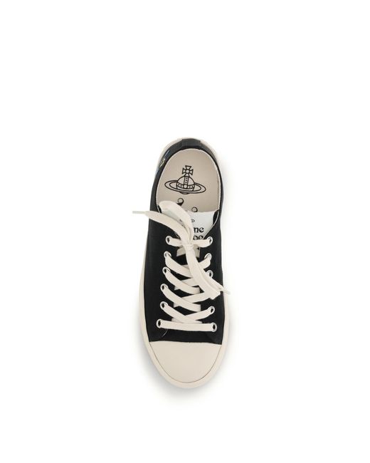 Vivienne Westwood White Plimsoll Sneakers Upper: Fabric; Sole: Rubber