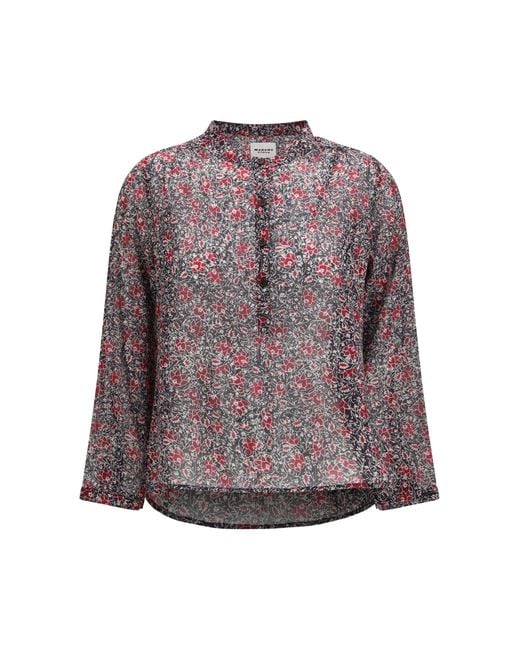 Isabel Marant Purple Maria Blouse Cotton Shirt