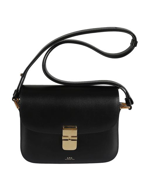 A.P.C. Grace Small Shoulder Bag in Black Lyst