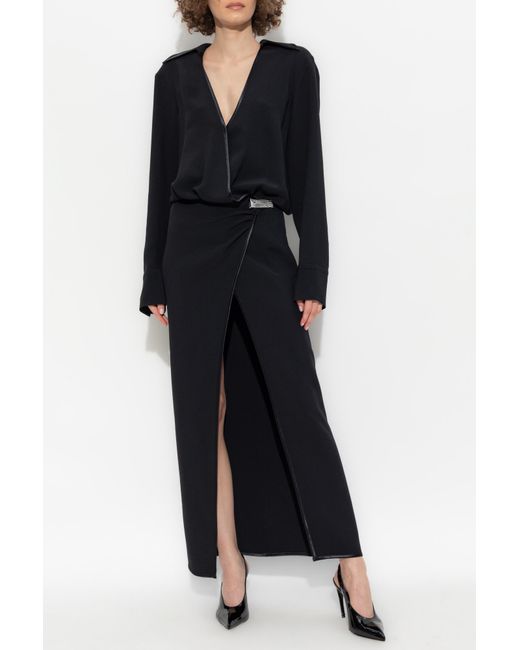 The Attico Black Dress With Applique