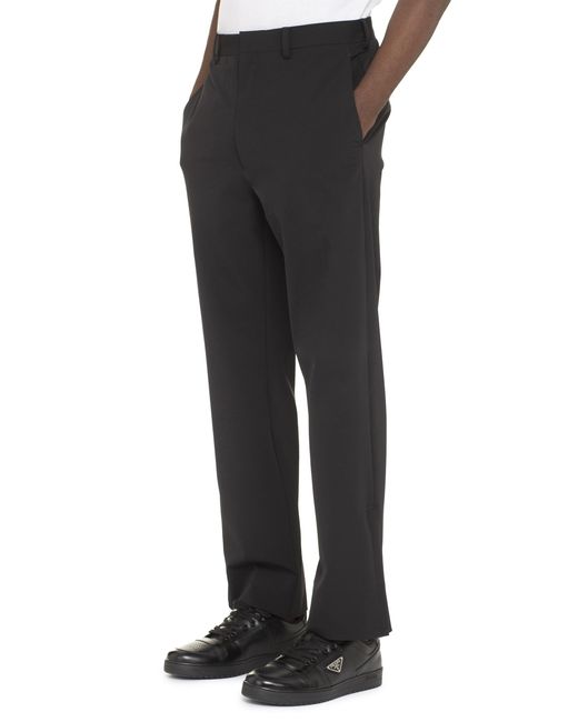 Prada Blue Technical Fabric Pants for men