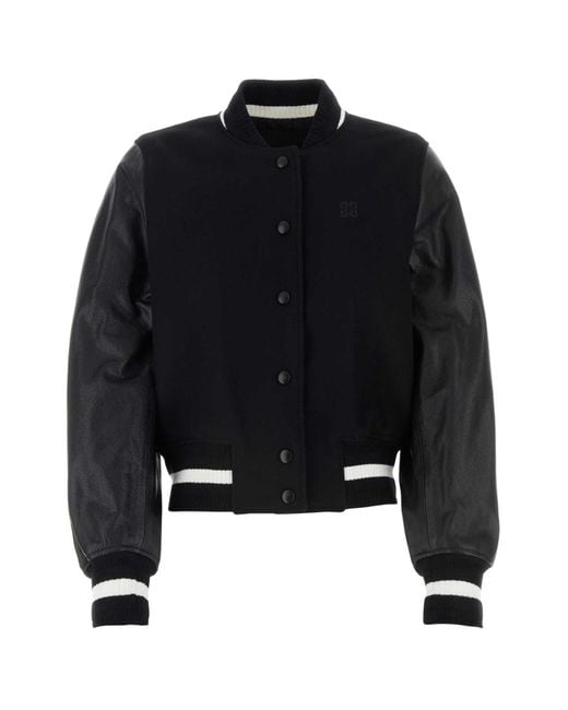 Givenchy Black 'Varsity' Bomber Jacket