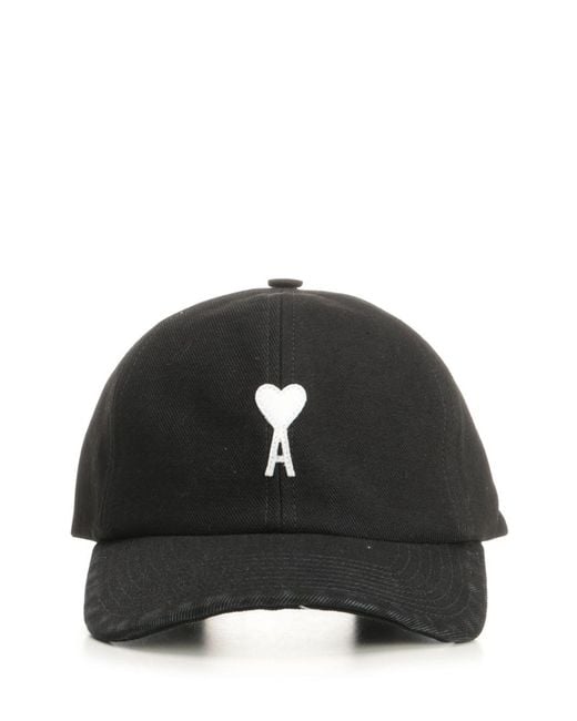 AMI Black Ami Ami De Coeur Hat
