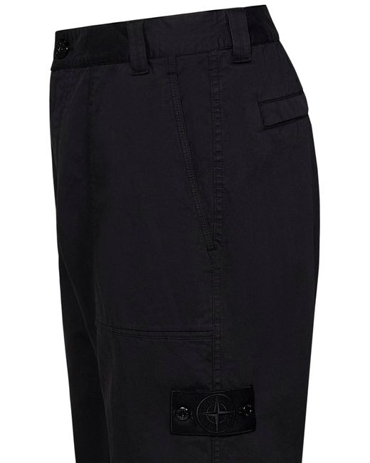 Stone Island Black Trousers for men