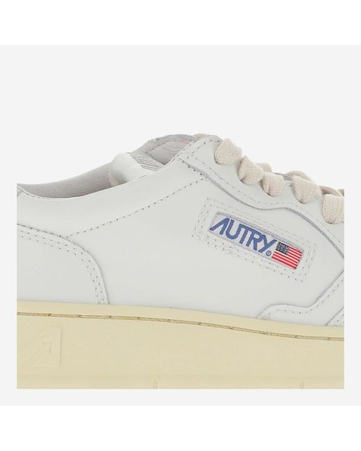 Autry White Sneakers Medalist Leather Trainers