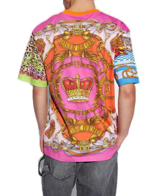 Moschino Multicolor Patterned T-shirt, for men