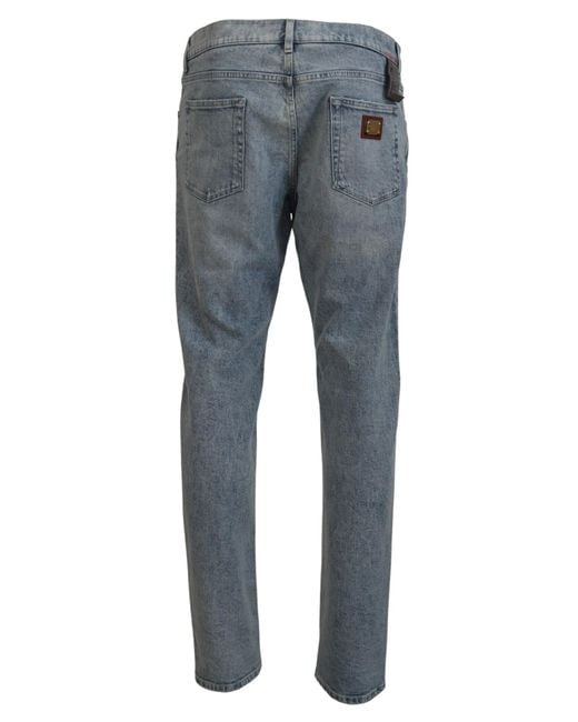 Dolce & Gabbana Black Wash Slim Fit Cotton Denim Jeans Clothing for men