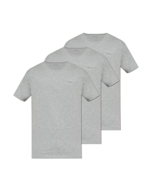 Paul Smith Gray Three-Pack Of T-Shirts for men