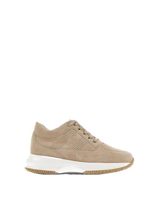 Hogan White Sneakers Suede