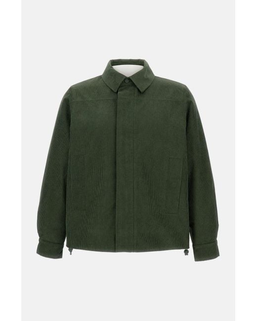 K-Way Green Ribbed Jacket for men