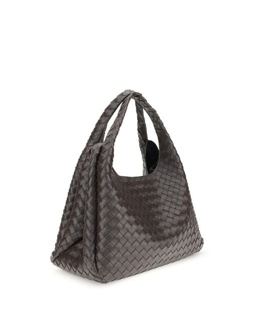Bottega Veneta Black Shoulder Bag Campana Large Lambskin