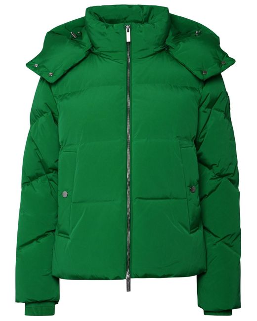 Woolrich Alsea Green Nylon Down Jacket
