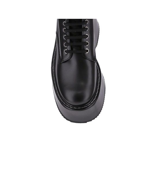 DSquared² Black Lace Up Leather Boots