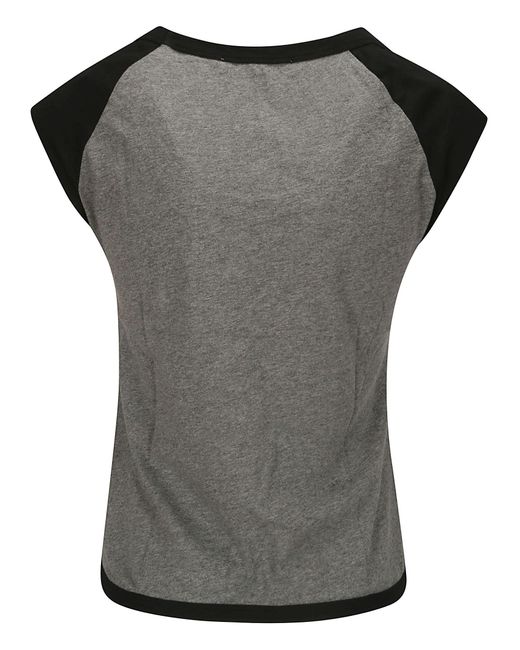 Our Legacy Gray Deep Neck Shortsleeve