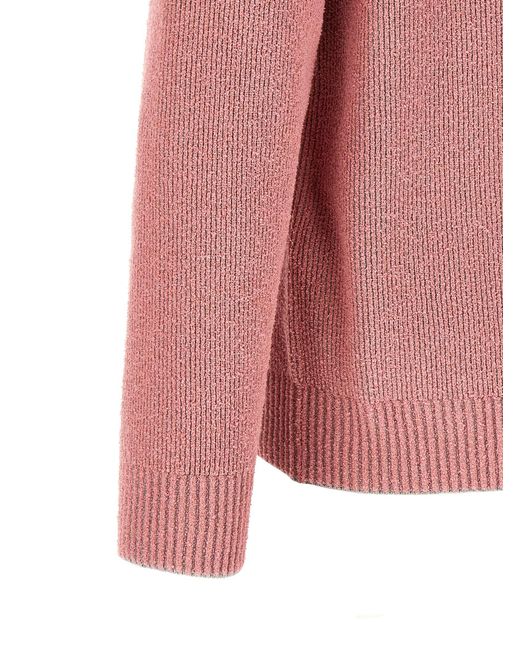 Stone Island Pink Crew Neck Sweater for men
