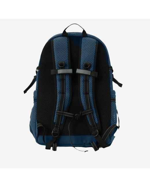 And Wander Blue Backpack With Mesh Panels Nylon Polyester Backpacks for men
