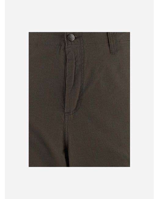 Carhartt Gray Cargo Pants Regular Cotton Trousers for men