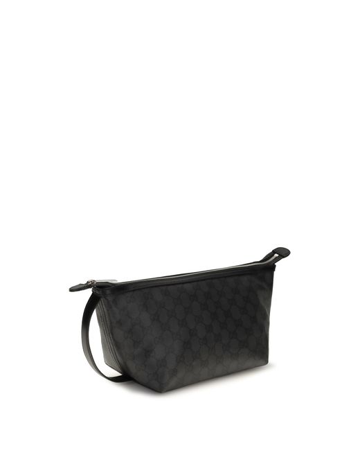 Gucci Black Pouch Small Essence Classic Fabric Clutch Bags
