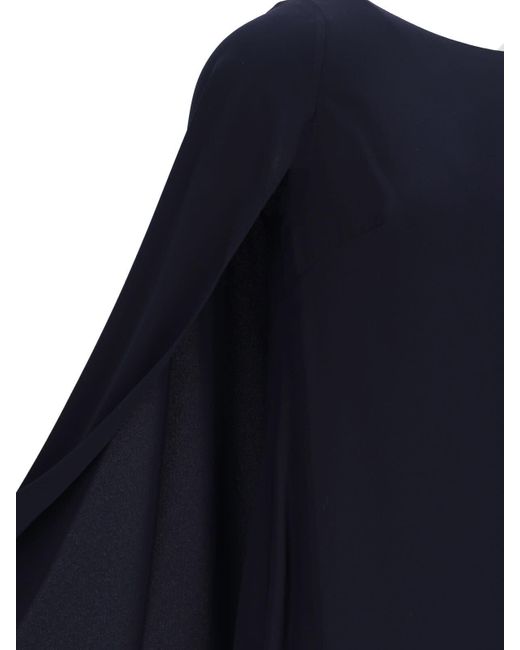 【送料&関税込】Ralph Lauren Mini Cape Dress Ralph Lauren Mini Cape Dress in Blue | Lyst
