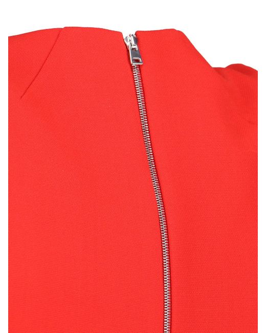 Victoria Beckham Red 'Fitted T-Shirt' Dress