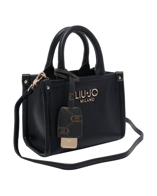 Liu Jo Black Logo Tote Bag