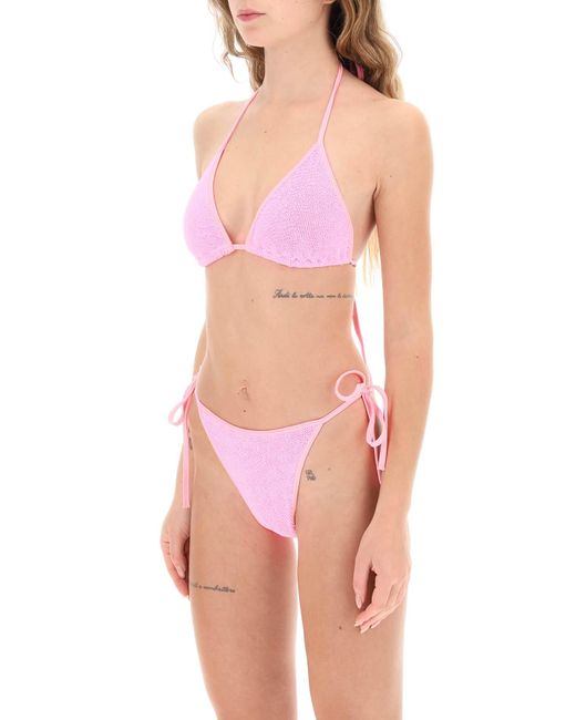 Hunza G Pink Gina Bikini Set