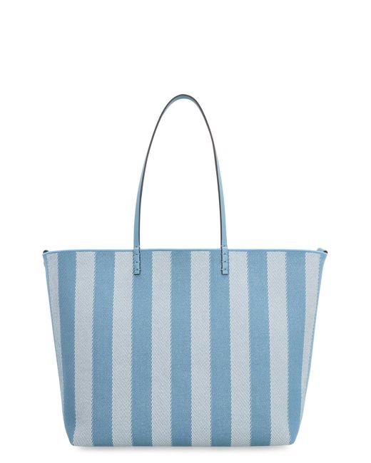 Fendi Blue Roll Large Tote Bag