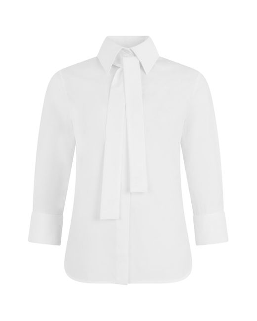 Elisabetta Franchi White Shirt Cotton Long-Sleeve