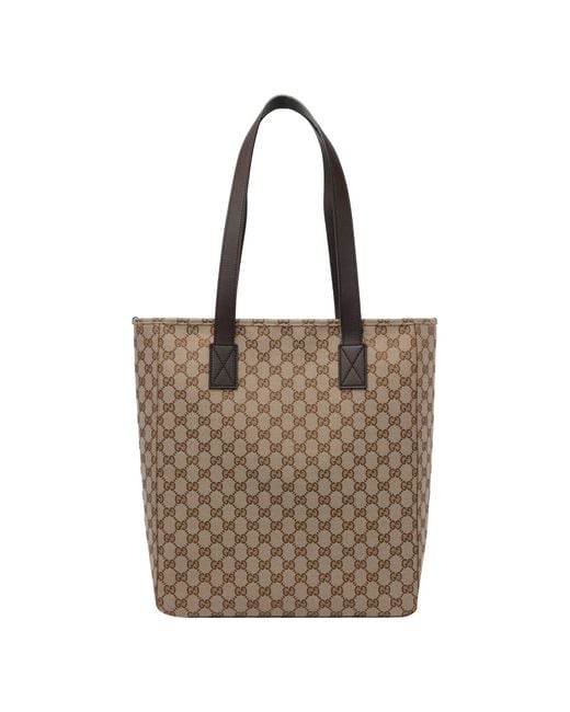 Gucci Brown Medium Gg Shopping Bag for men