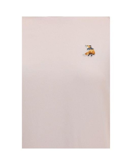Maison Kitsuné Pink Multicolor Cotton Sweatshirt