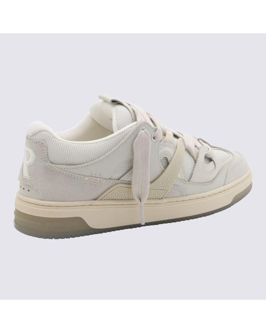 Represent White Leather Sneakers for men