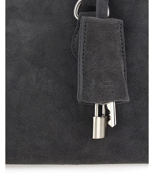 OSOI Black Shoulder Bag Shell Brot Mini Leather Cow