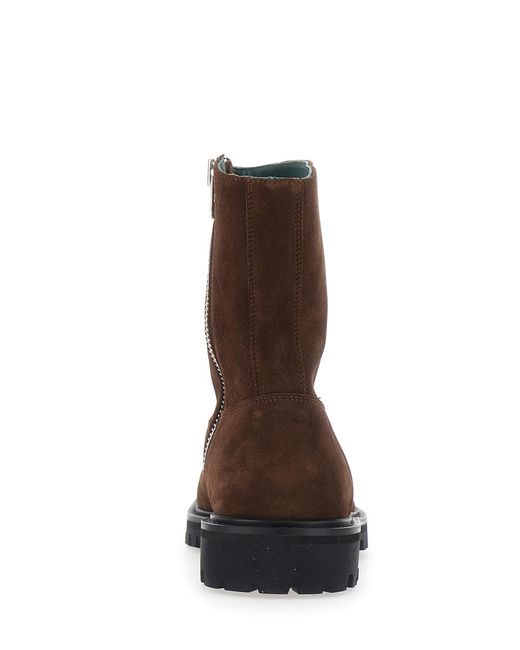 VINNY'S Brown Ankle Boots Suede for men