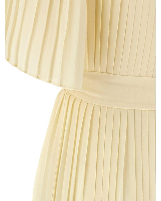 Twinset Metallic Pleated Jumpsuit