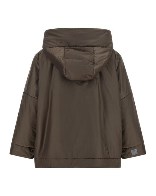 Max Mara Brown Polyester Shell Jacket Clothing