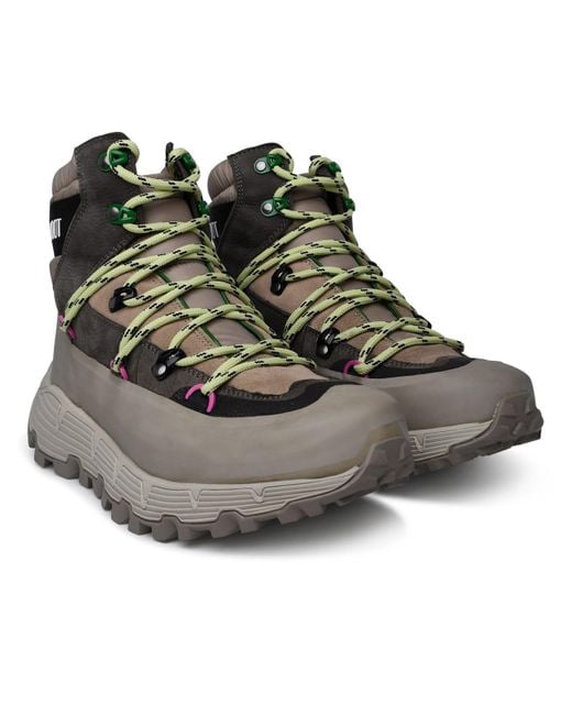 Moon Boot Black Tech Hiker Leather Blend Boots for men