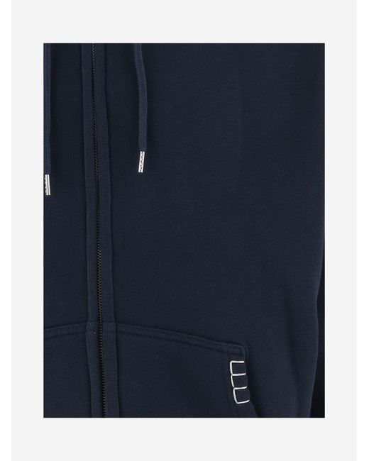 J.W. Anderson Blue Cotton Hooded Sweatshirt Sweatshirts for men