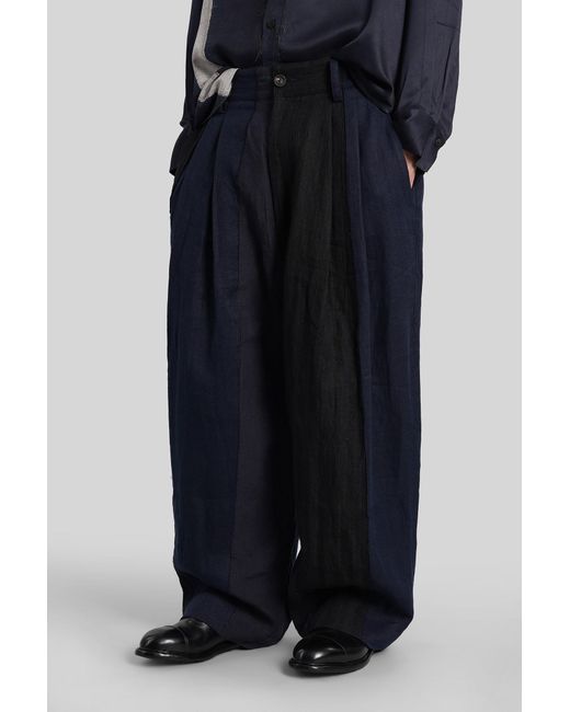 Ziggy Chen Blue Pants for men