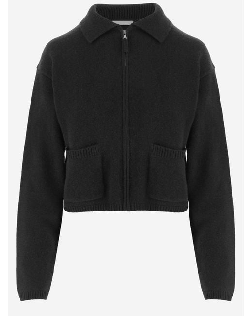 Allude Black Cashmere Sweater