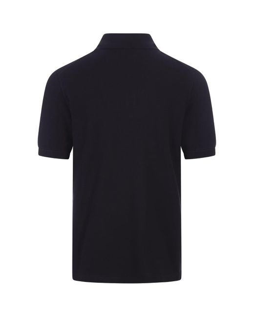Zegna Blue Premium Cotton Polo Shirt for men