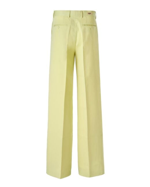 Gucci Yellow Lime Polyester Pants for men