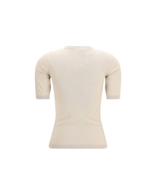 Max Mara Natural Beige Viscose T