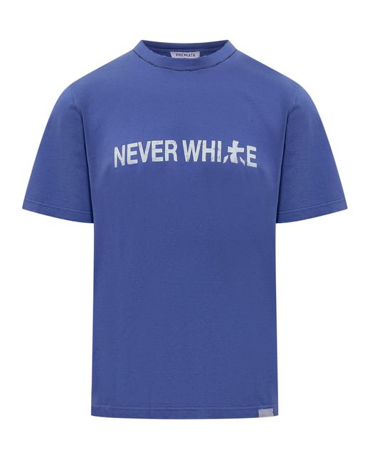 Premiata Blue T-Shirt With Print for men