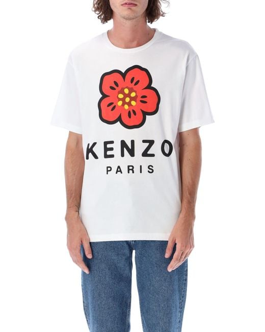 KENZO Seasonal Logo Tee in White for Men | Lyst