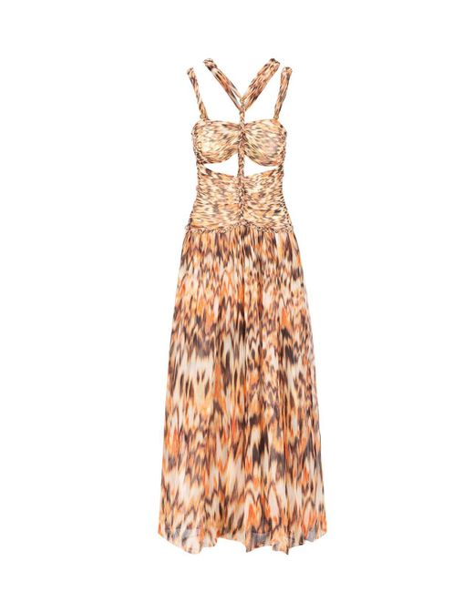 Isabel Marant Natural Rafael Abstract Patterned Maxi Dress