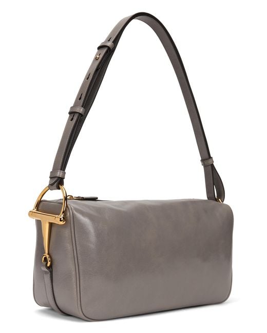 Gucci Metallic Shoulder Bag Smooth Leather Calf Skin Handbags